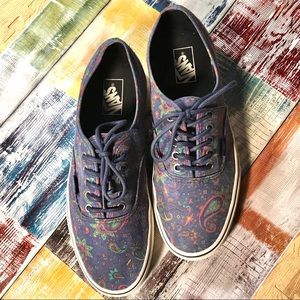Men’s VANS paisley sneakers Size 11
